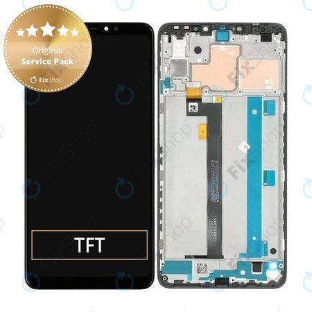 Xiaomi Mi Max 3 - Ecran LCD + Sticlă Tactilă + Ramă (Black) - 560610042033 Genuine Service Pack