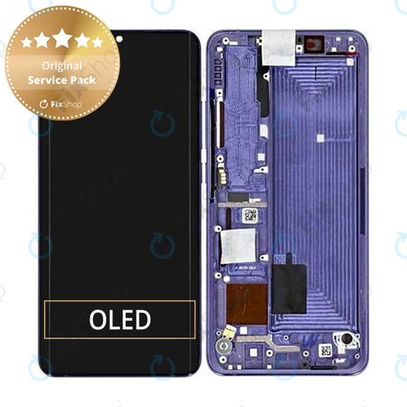 Xiaomi Mi Note 10 Lite - Ecran LCD + Sticlă Tactilă + Ramă (Nebula Purple) - 5600020F4L00 Genuine Service Pack