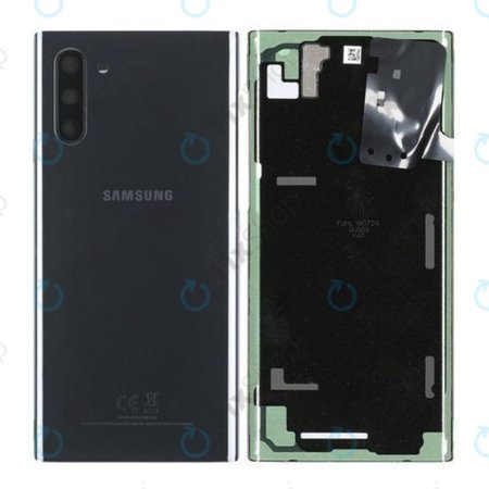 Samsung Galaxy Note 10 - Carcasă Baterie (Aura Black) - GH82-20528A Genuine Service Pack