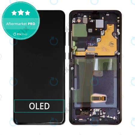 Samsung Galaxy S20 Ultra G988F - Ecran LCD + Sticlă Tactilă + Ramă (Cosmic Black) OLED