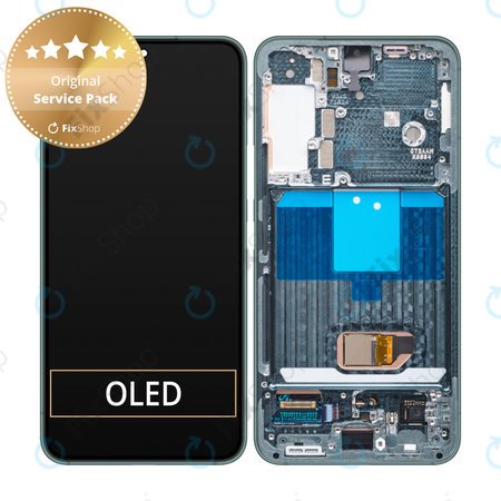 Samsung Galaxy S22 S901B - Ecran LCD + Sticlă Tactilă + Ramă (Green) - GH82-27520C, GH82-27521C Genuine Service Pack