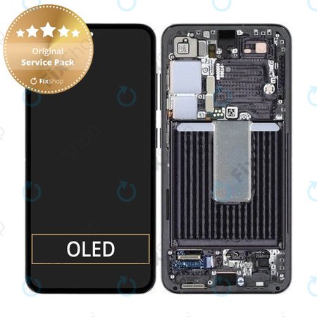 Samsung Galaxy S23 S911B - Ecran LCD + Sticlă Tactilă + Ramă (Phantom Black) - GH82-30481A, GH82-30480A Genuine Service Pack