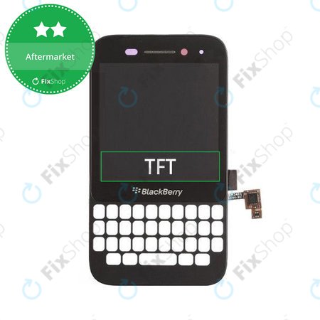 Blackberry Q5 - Ecran LCD + Sticlă Tactilă + Ramă (Black) TFT