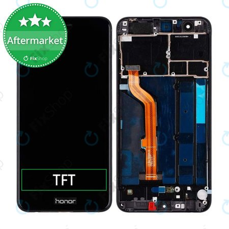 Huawei Honor 8 - Ecran LCD + Sticlă Tactilă + Ramă (Midnight Black) TFT