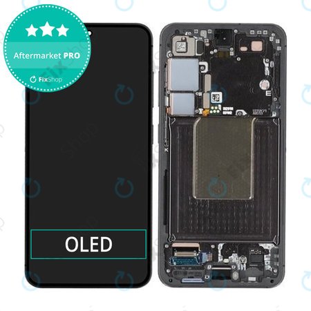 Samsung Galaxy S24 S921B - Ecran LCD + Sticlă Tactilă + Ramă (Onyx Black) OLED