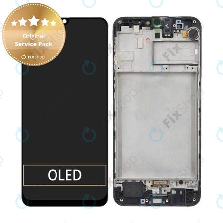 Samsung Galaxy M31 M315F - Ecran LCD + Sticlă Tactilă + Ramă (Space Black) - GH82-22405A, GH82-22631A Genuine Service Pack