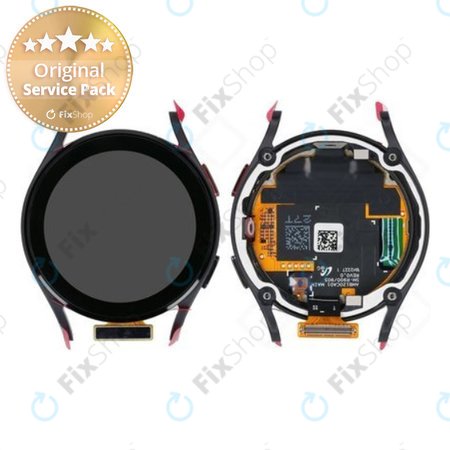 Samsung Galaxy Watch 5 40mm R900 - Ecran LCD + Sticlă tactilă + Ramă (Graphite) - GH82-30040A Genuine Service Pack