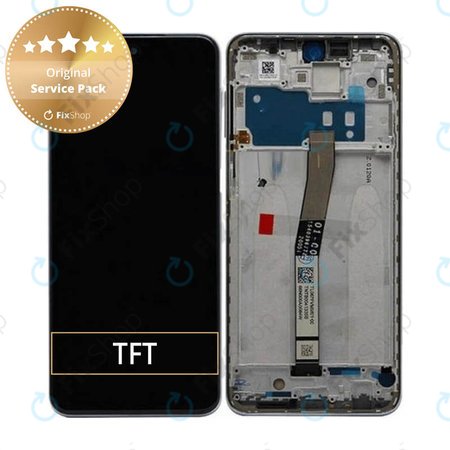 Xiaomi Redmi Note 9 Pro - Ecran LCD + Sticlă Tactilă + Ramă (Interstellar Grey) - 560003J6B200 Genuine Service Pack