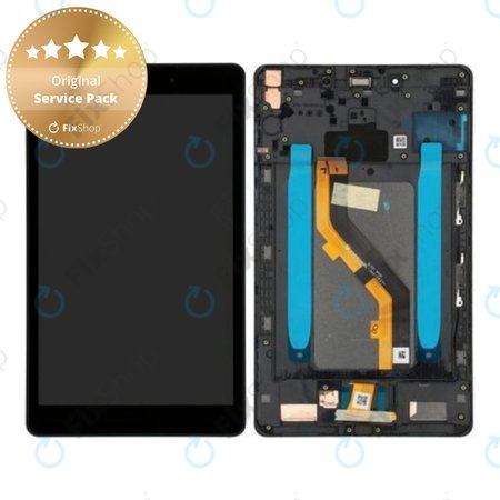 Samsung Galaxy Tab A 8.0 (2019) - Ecran LCD + Sticlă Tactilă (Carbon Black) - GH81-17178A Genuine Service Pack