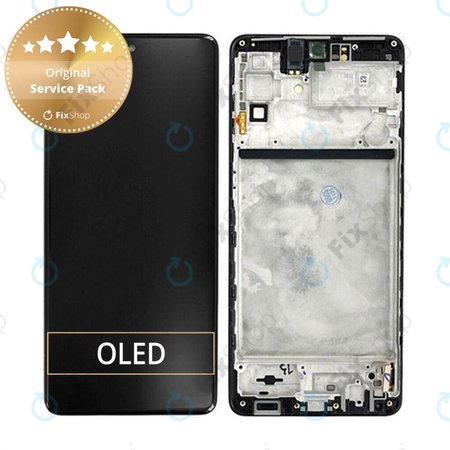 Samsung Galaxy M53 5G M536B - Ecran LCD + Sticlă Tactilă + Ramă (Black) - GH82-28812A, GH82-28895A Genuine Service Pack