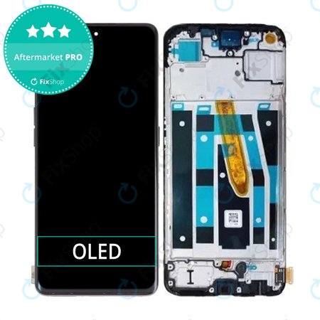 Oppo Reno 8 T - Ecran LCD + Sticlă Tactilă + Ramă (Black Starlight) OLED