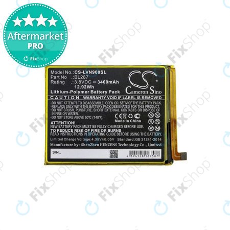 Lenovo K9 Note - Baterie BL287 3400mAh HQ