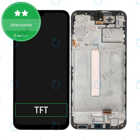 Samsung Galaxy A25 A256B - Ecran LCD + Sticlă Tactilă + Ramă (Brave Black) TFT