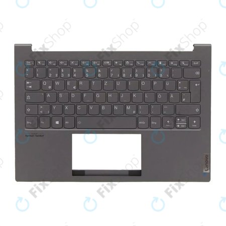 Lenovo ThinkBook 13X ITG - Capac C (Cotieră) + Tastatura DE (Slate Grey) - 77034096 Genuine Service Pack