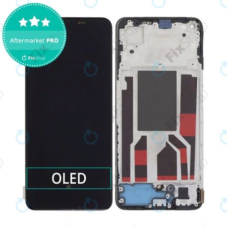 Oppo Reno 8 CPH2359 - Ecran LCD + Sticlă Tactilă + Ramă (Shimmer Black) OLED