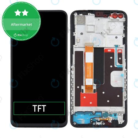 Oppo Reno 4 Z 5G - Ecran LCD + Sticlă Tactilă + Ramă (Ink Black) TFT