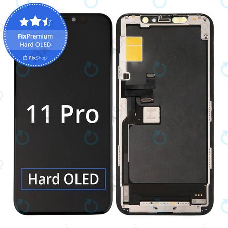 Apple iPhone 11 Pro - Ecran LCD + Sticlă Tactilă + Ramă Hard OLED FixPremium