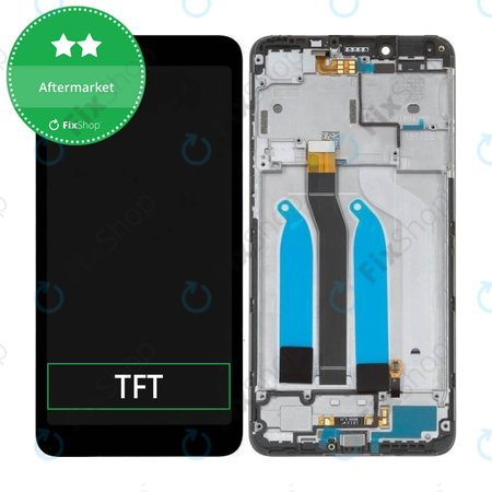 Xiaomi Redmi 6, Redmi 6A - Ecran LCD + Sticlă Tactilă + Ramă (Black) TFT