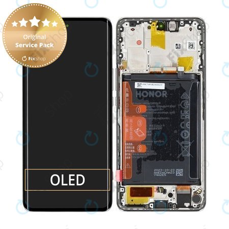 Honor Magic6 Lite - Ecran LCD + Sticlă Tactilă + Ramă + Baterie (Orange) - 0235AHHS, 0235AHHT Genuine Service Pack