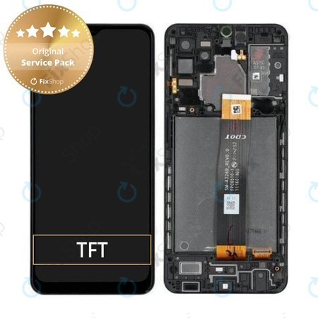 Samsung Galaxy A32 5G A326B - Ecran LCD + Sticlă tactilă + Ramă (Awesome Black) - GH82-25121A, GH82-25122A Genuine Service Pack