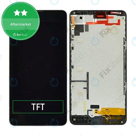 Microsoft Lumia 640 - Ecran LCD + Sticlă Tactilă + Ramă (Black) TFT