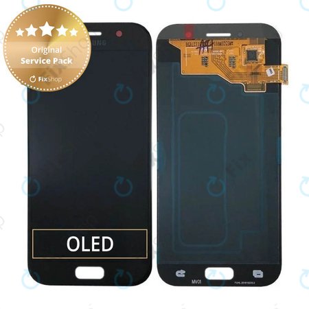 Samsung Galaxy A5 A520F (2017) - Ecran LCD + Sticlă Tactilă (Black Sky) - GH97-19733A, GH97-20135A Genuine Service Pack