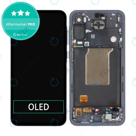 Samsung Galaxy A55 A556B - Ecran LCD + Sticlă Tactilă + Ramă (Awesome Navy) OLED