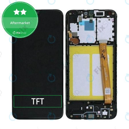 Samsung Galaxy A20e A202F - Ecran LCD + Sticlă Tactilă + Ramă (Black) TFT