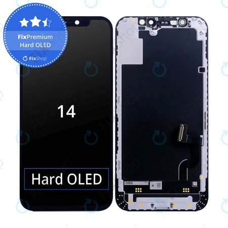 Apple iPhone 14 - Ecran LCD + Sticlă Tactilă + Ramă Hard OLED FixPremium