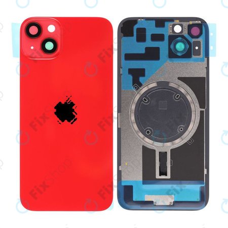 Apple iPhone 14 Plus - Sticlă pentru carcasa din spate cu piese mici (Red)