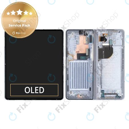 Samsung Galaxy Z Fold 5 F946B - Ecran LCD + Sticlă Tactilă + Ramă (Icy Blue) - GH82-31842C Genuine Service Pack