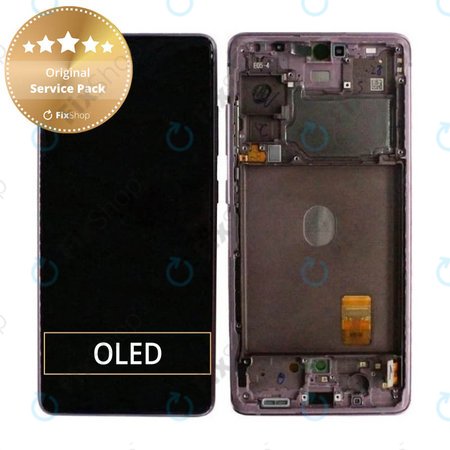 Samsung Galaxy S20 FE G780F - Ecran LCD + Sticlă Tactilă + Ramă (Cloud Lavender) - GH82-24219C, GH82-24220C, GH82-31328C, GH82-31329C Genuine Service Pack